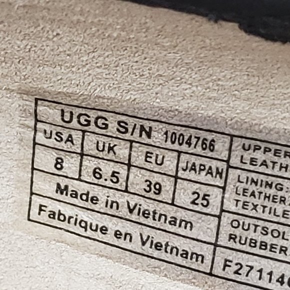 New Women UGG Shoes HALLOWAY Slip On Black Bow Gold Tiny Studds Loafer 8 1004766 - Picture 3 of 9